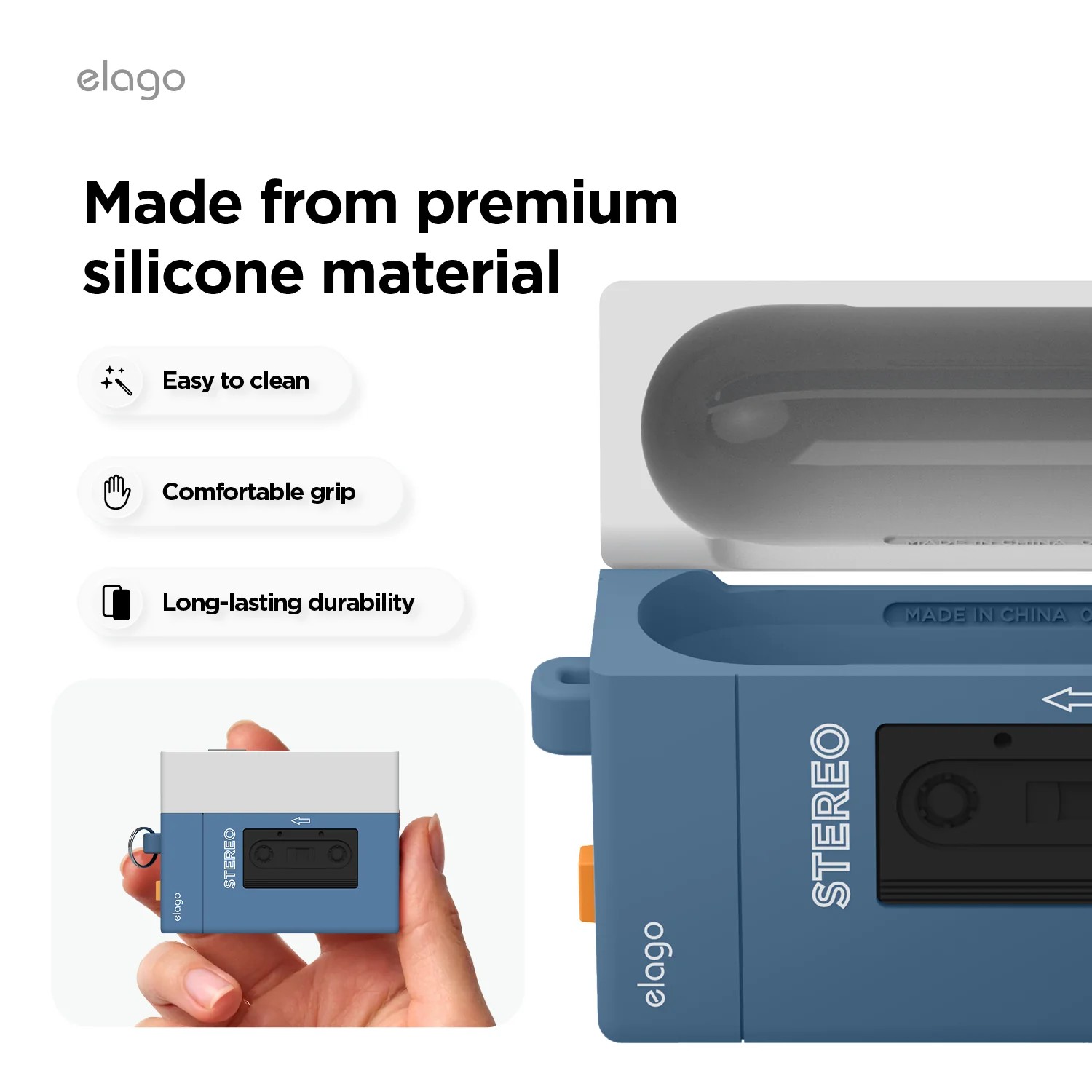 Elago AirPods Pro 3 Cassette Player Hang Case - Blue