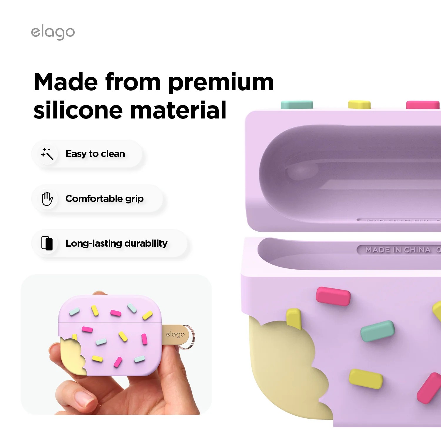 Elago AirPods Pro 3 Ice Cream Case - Lavender