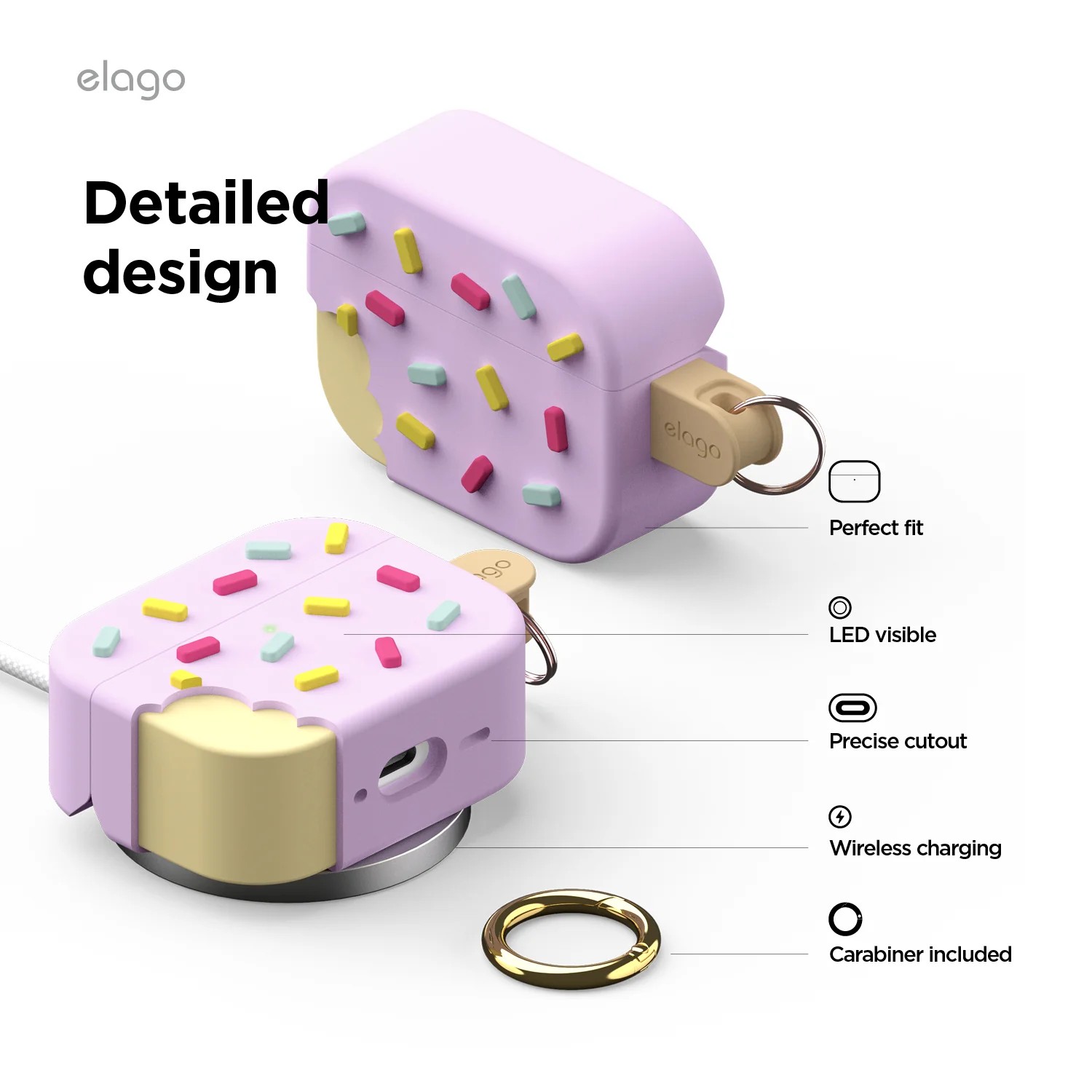 Elago AirPods Pro 3 Ice Cream Case - Lavender