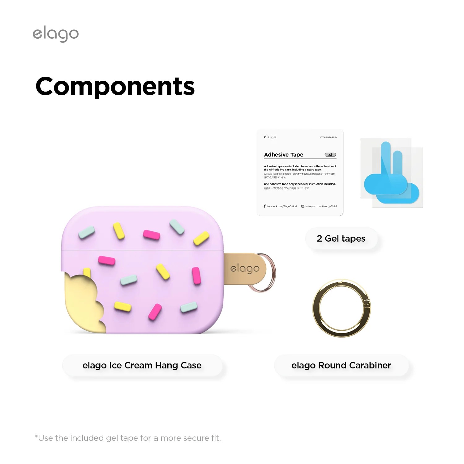 Elago AirPods Pro 3 Ice Cream Case - Lavender