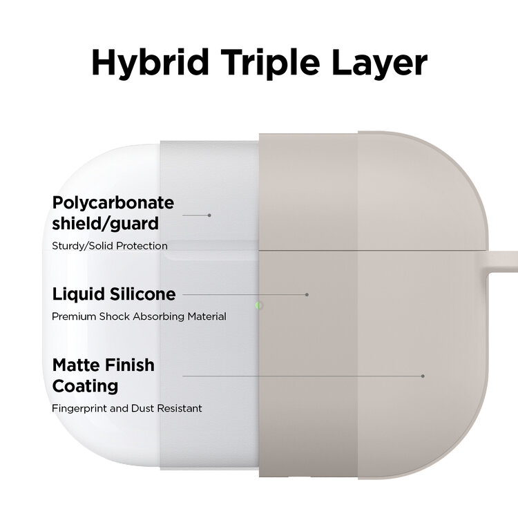 Elago AirPods Pro Liquid Hybrid Hang Case - Stone
