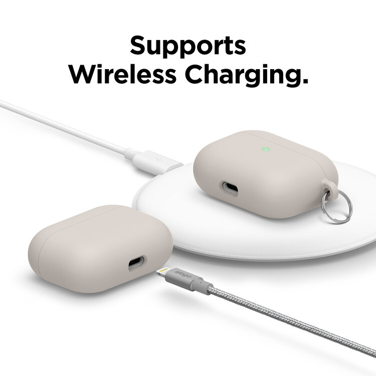 Elago AirPods Pro Liquid Hybrid Hang Case - Stone