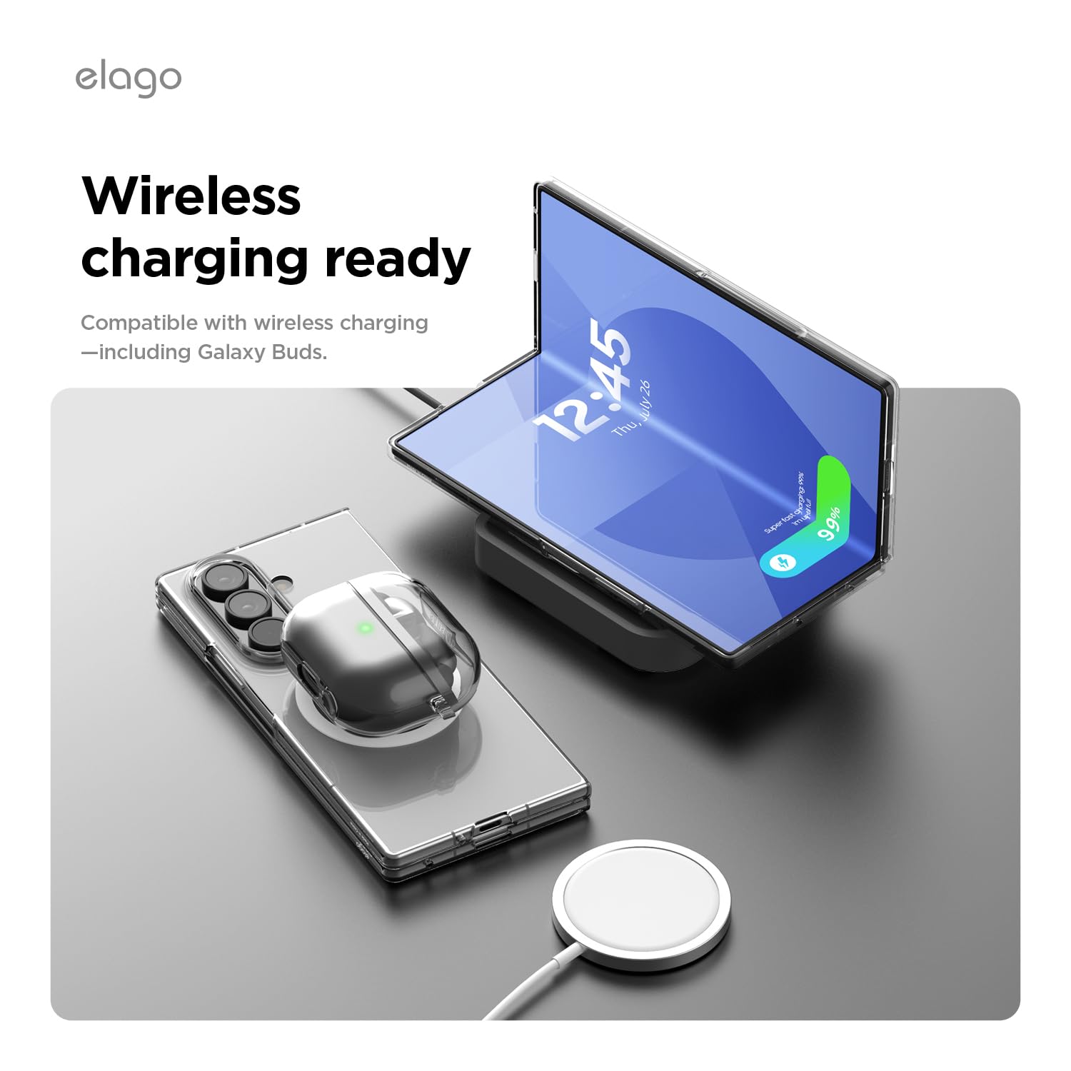 Elago Magnetic Clear Case Compatible with Samsung Galaxy Z Fold 7 Case