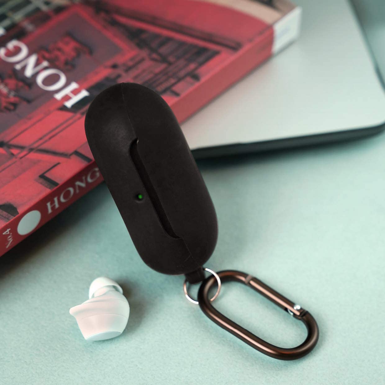 Elago Galaxy Buds/Buds Plus Silicone Hang Case - Black