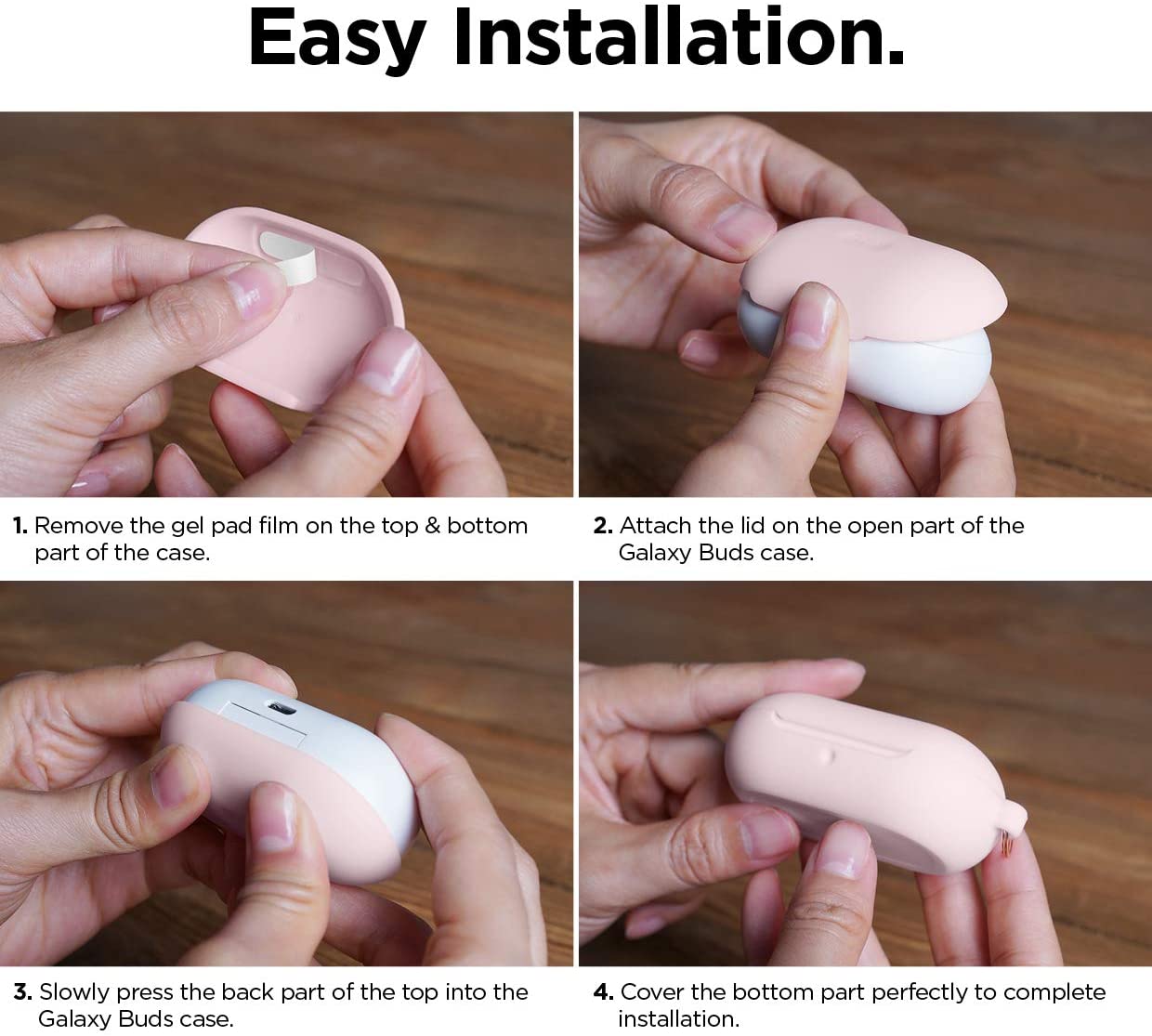 Elago Galaxy Buds/Buds Plus Silicone Hang Case - Black