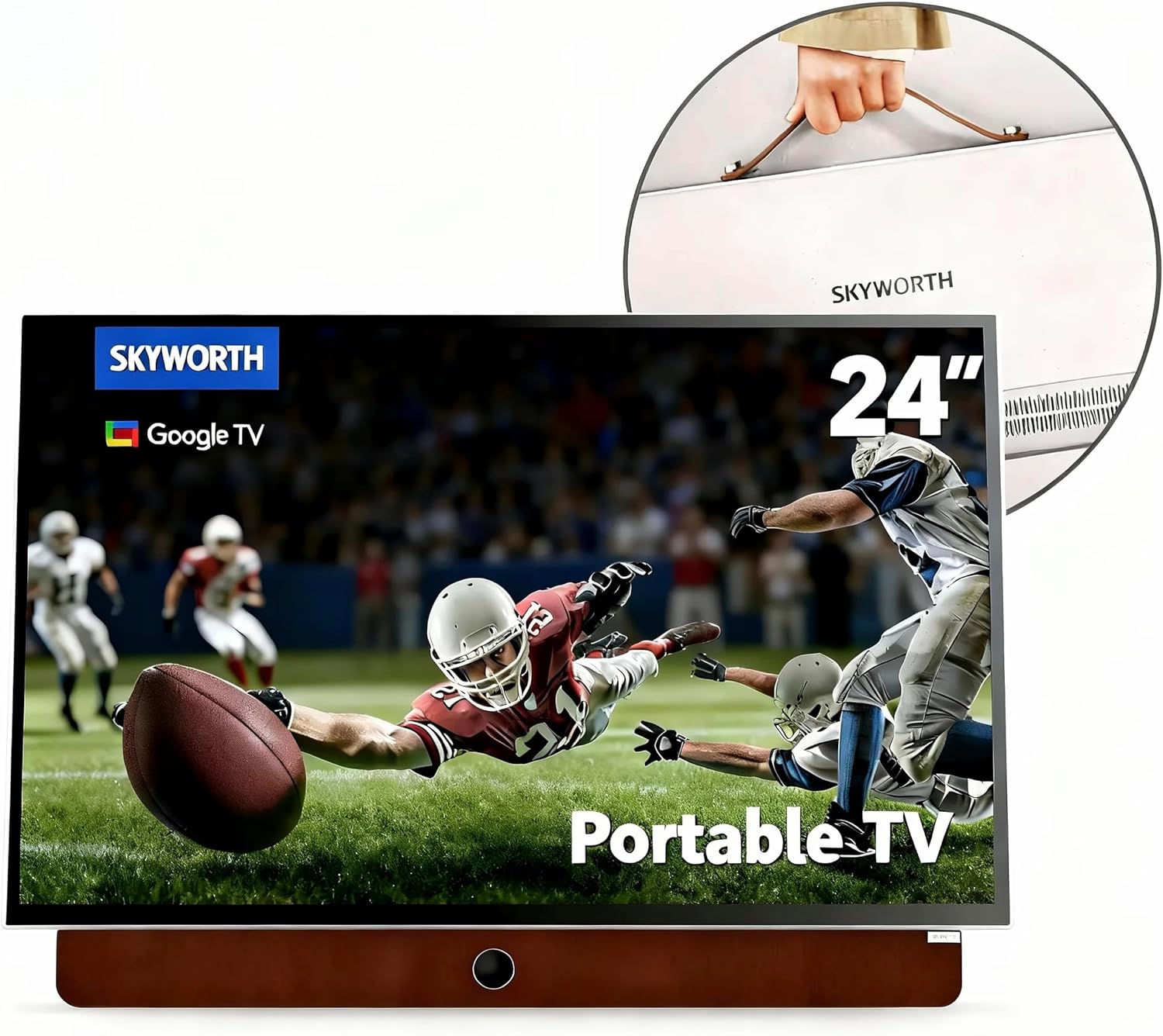 Skyworth 24-inch FHD Portable Smart Google TV