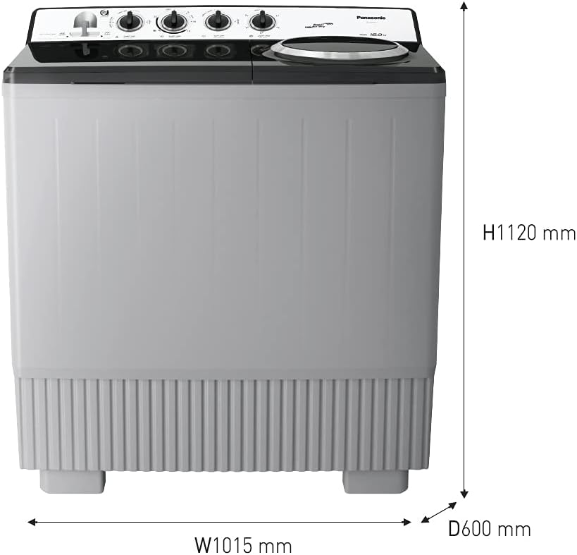 Panasonic Twin Tub Washing Machine 16KG,13KG,Abaya Wash - Silver