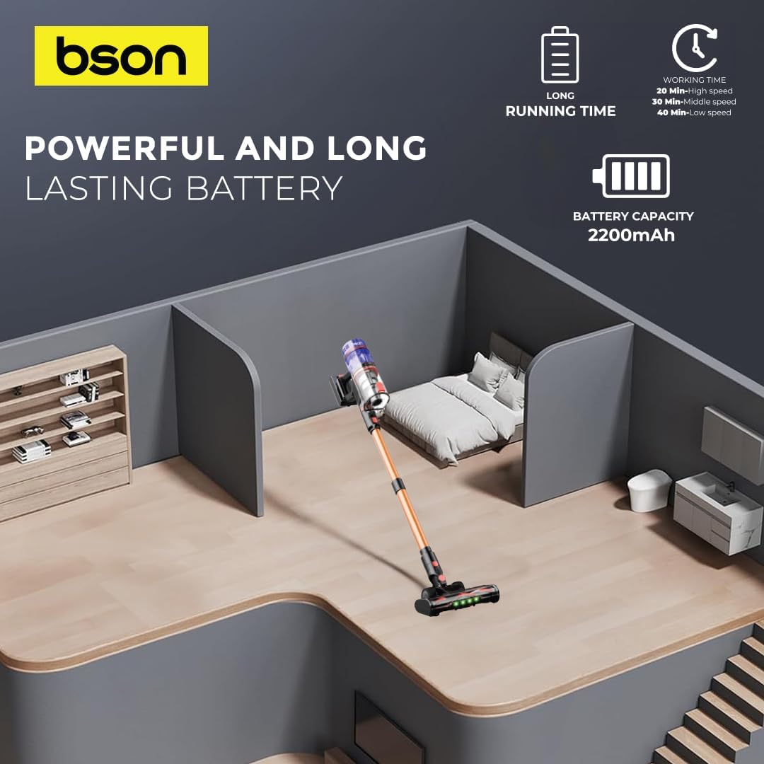 BSON Cordless 35KPA Stick Vacuum Cleaner