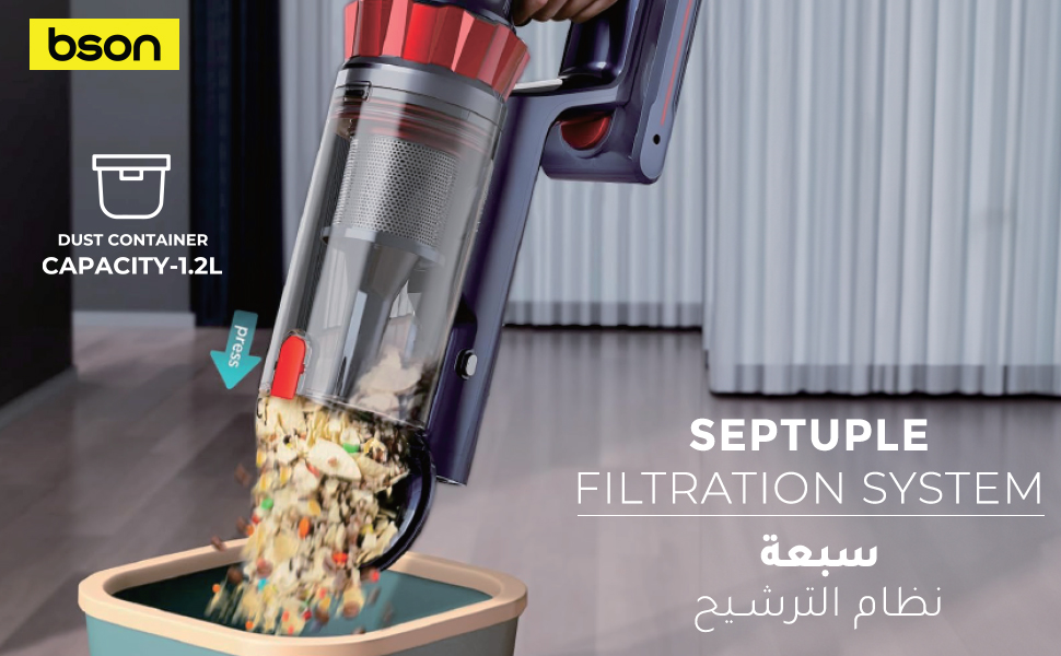 BSON Cordless 35KPA Stick Vacuum Cleaner