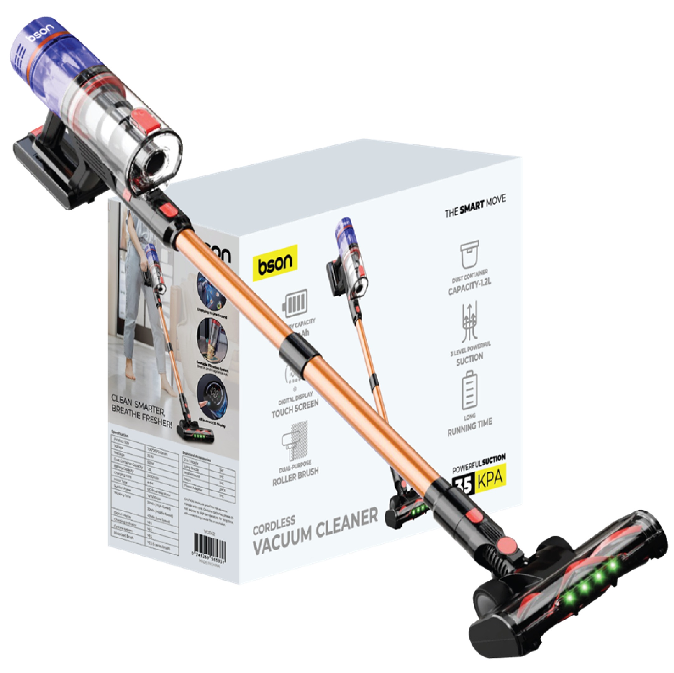 BSON Cordless 35KPA Stick Vacuum Cleaner