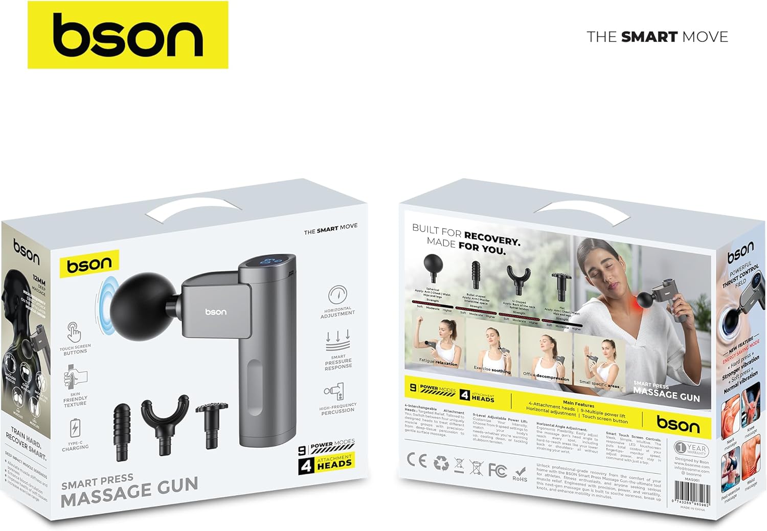 BSON Smart Press Massage Gun