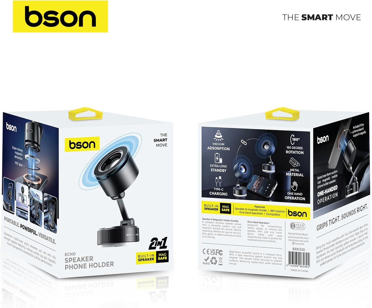 BSON Echo 2-in-1 Magnetic Speaker Holder