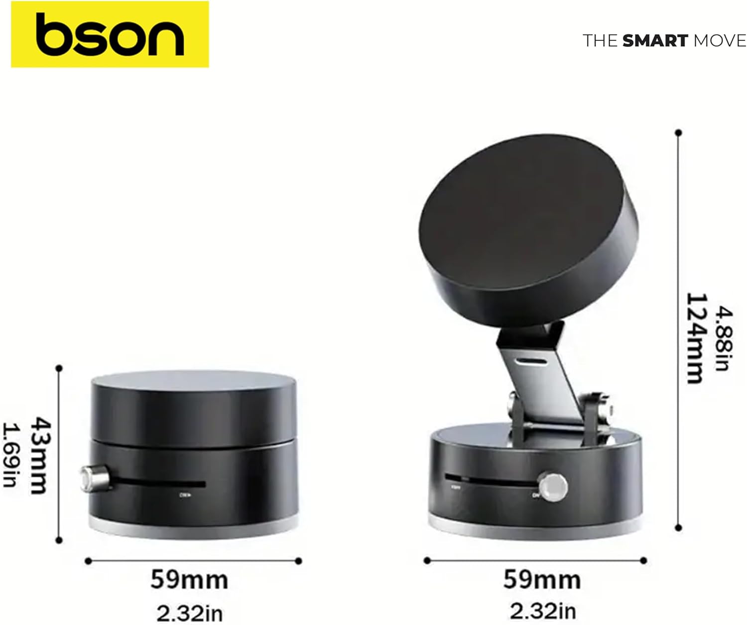 BSON SnapDock 360&deg; Magnetic Phone Holder with One-Hand Operation