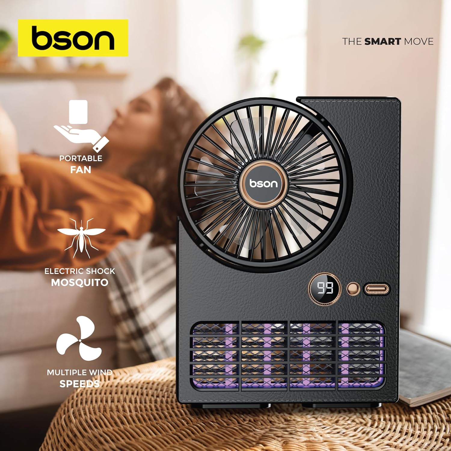 BSON 2-in-1 Mosquito Killer Fan