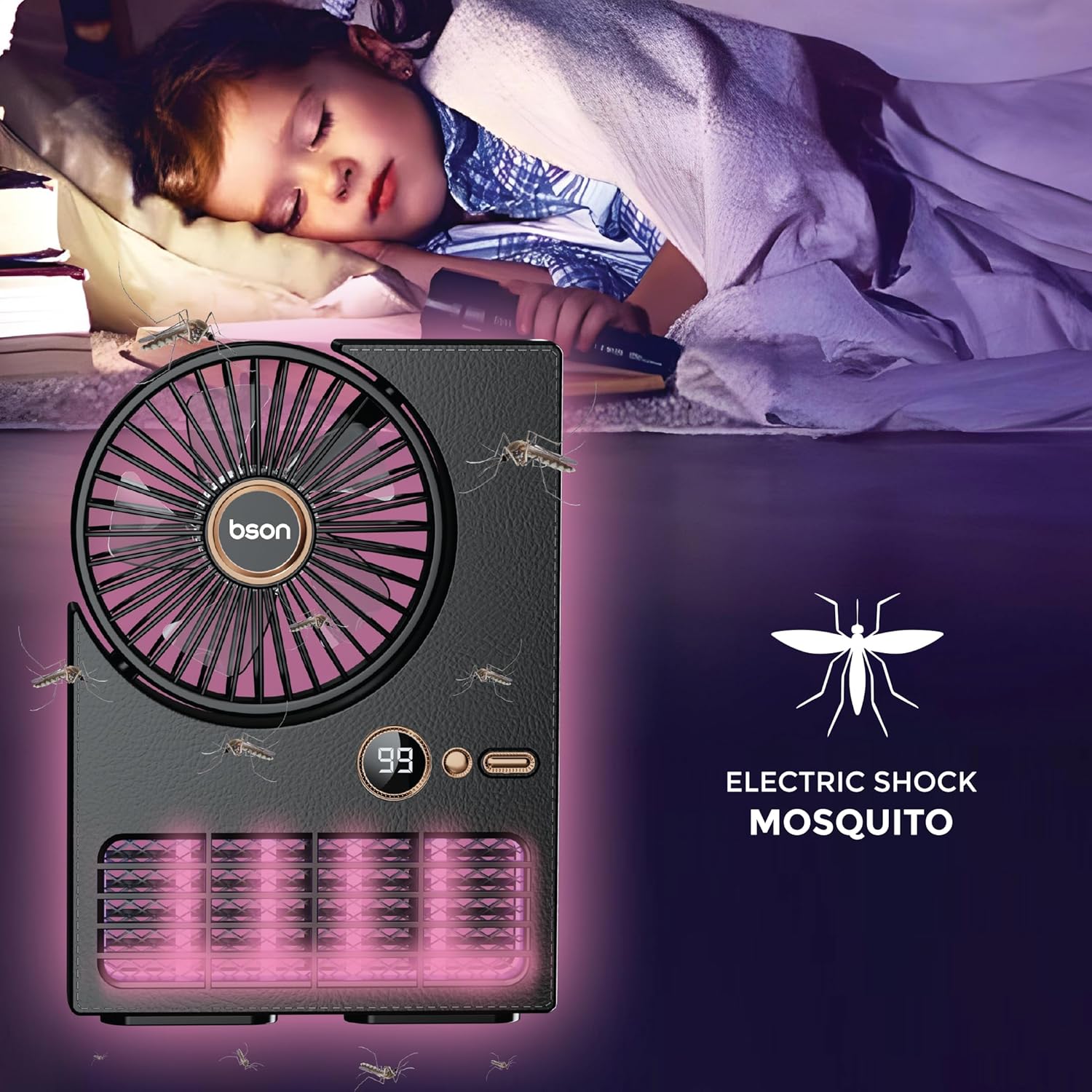 BSON 2-in-1 Mosquito Killer Fan