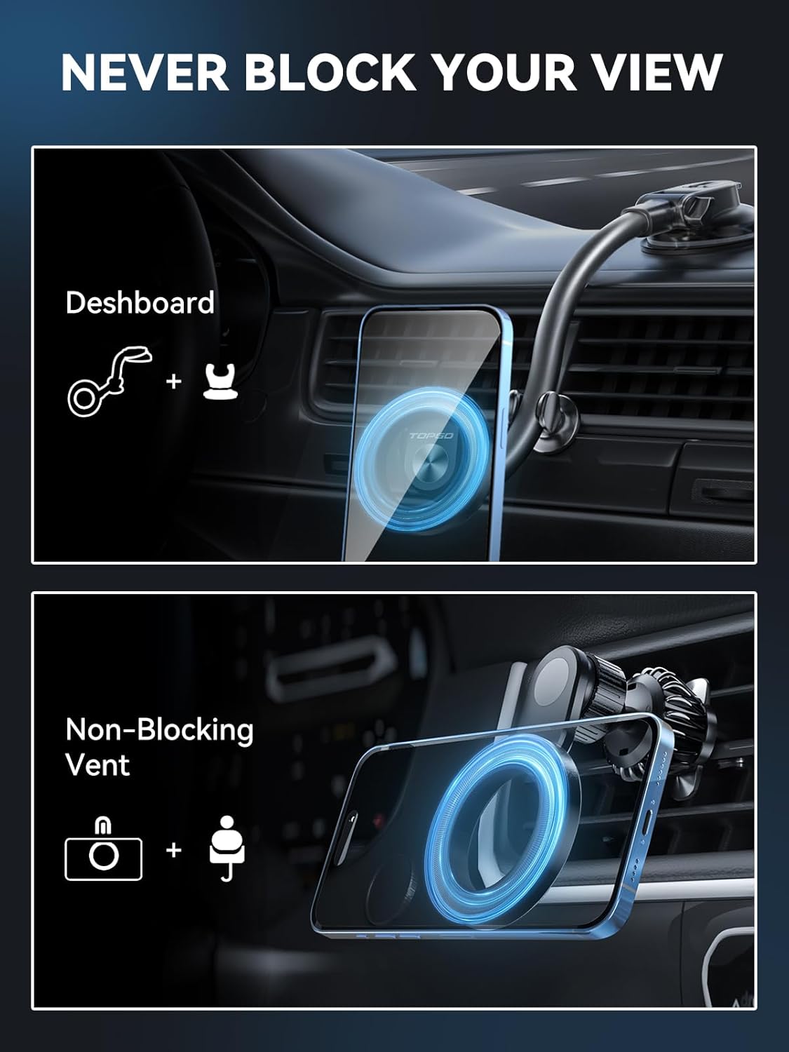 Topgo Magsafe Car Mount MCV3