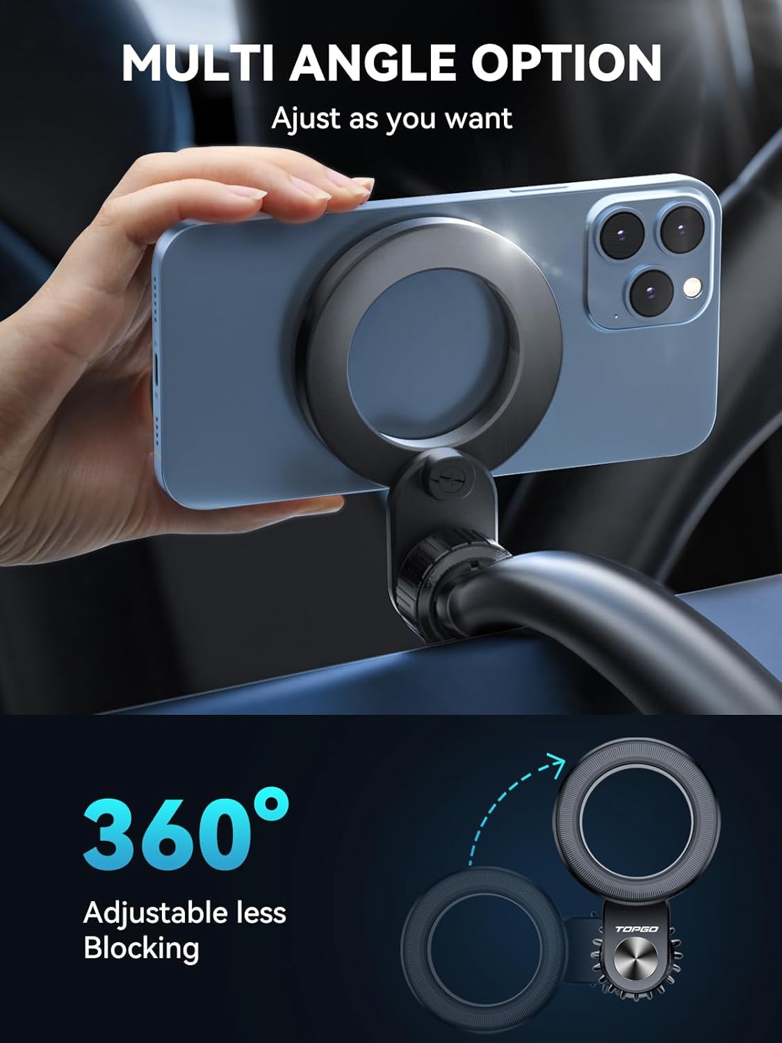 Topgo Magsafe Car Mount MCV3