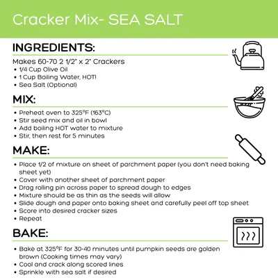 Top Seedz Sea Salt | Bake-At-Home Cracker Mix