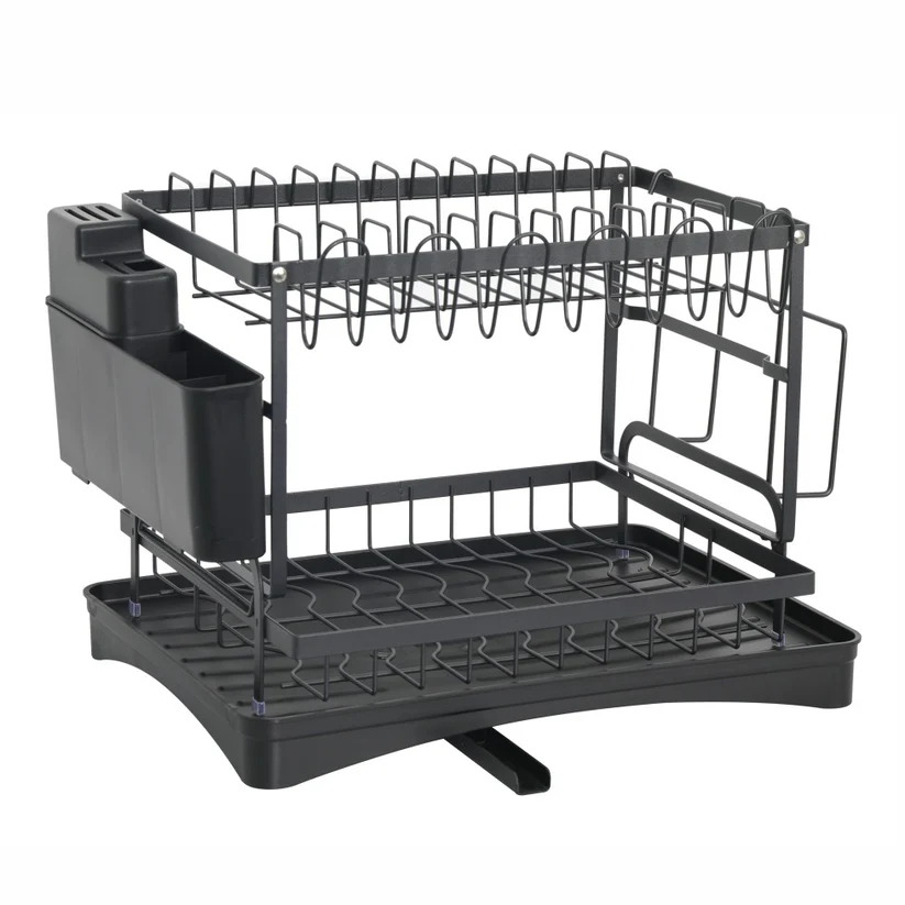 2 Tier Folding Dish Drying Rack