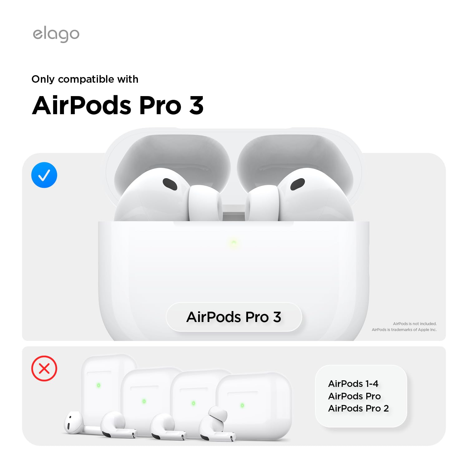 Elago Cassette Tape Case Compatible with AirPods Pro 3 Case - Beige