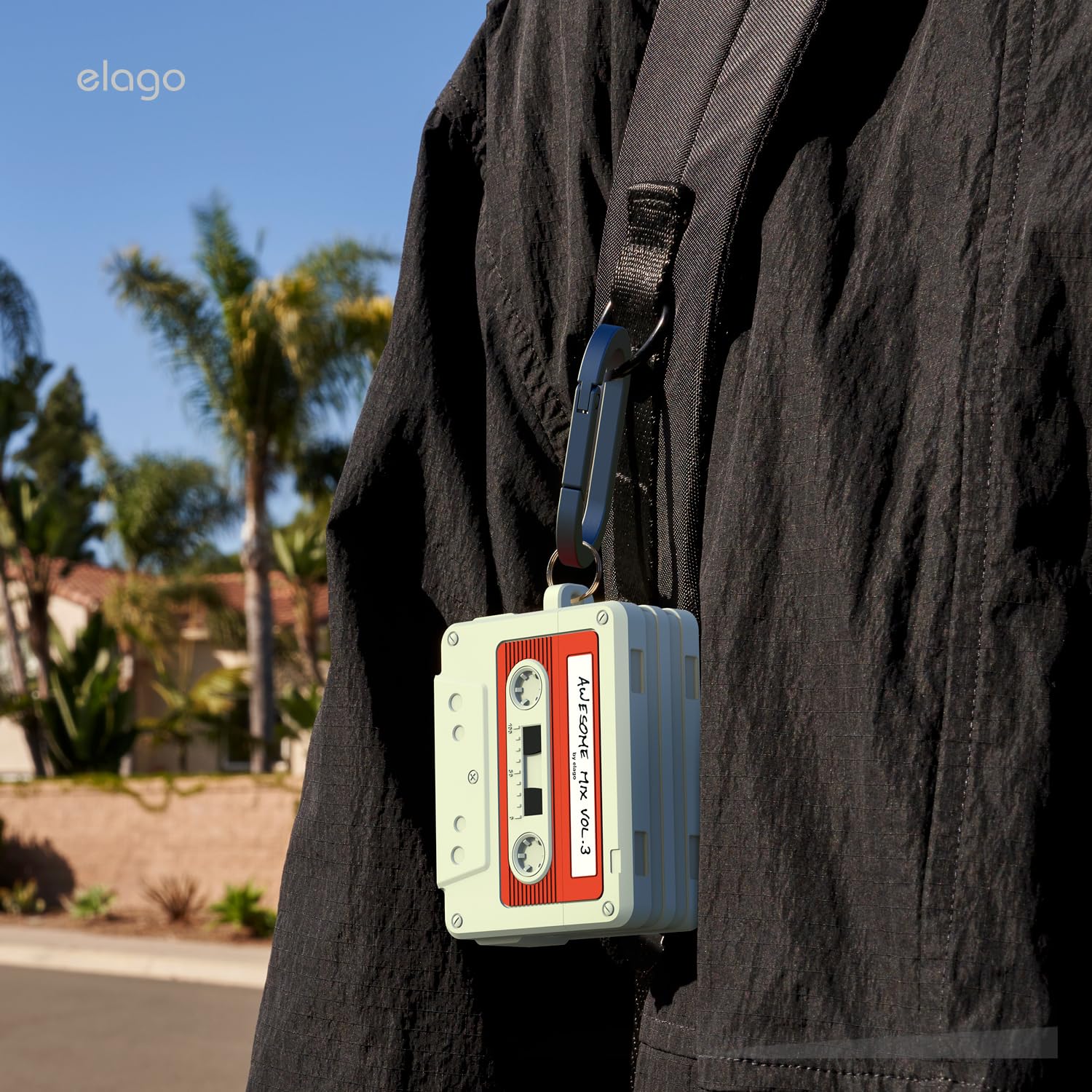 Elago Cassette Tape Case Compatible with AirPods Pro 3 Case - Beige