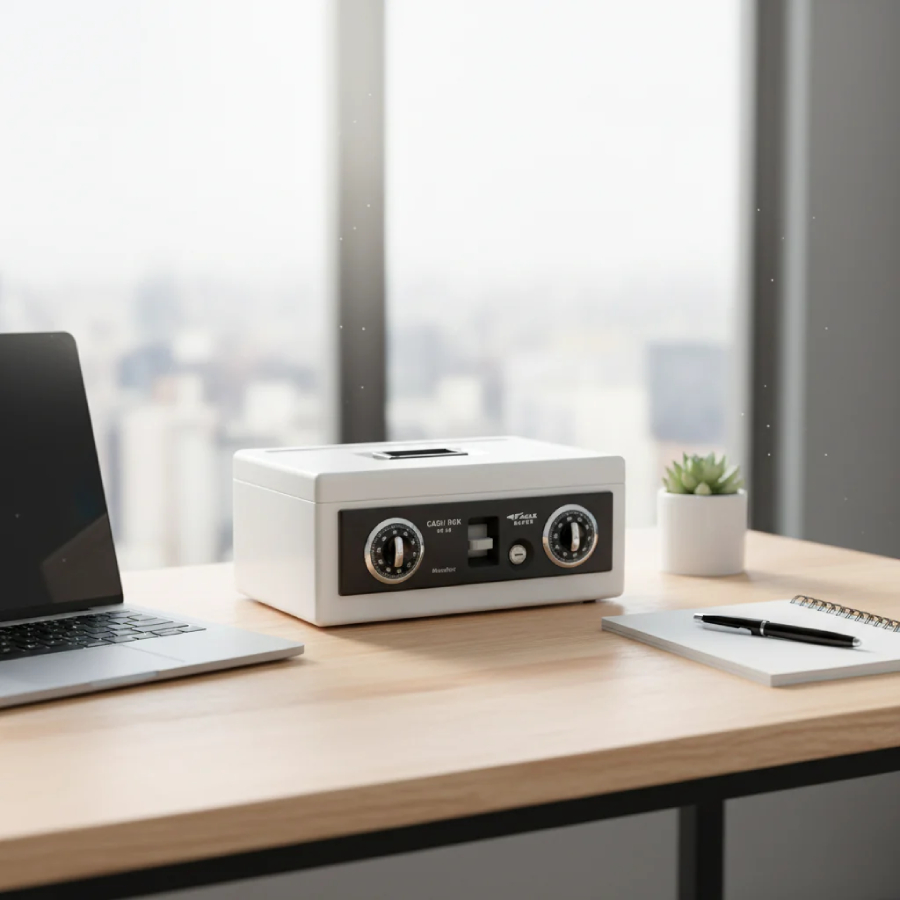 Eagle Safes Secure Cash Box, SC-300 - White