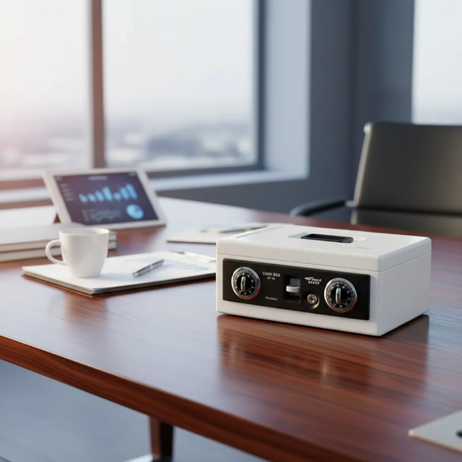 Eagle Safes Secure Cash Box, SC-300 - White