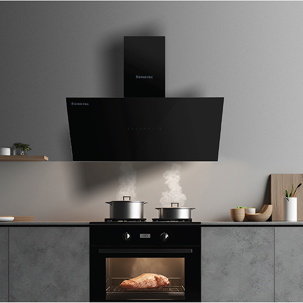 Startec Built-In Hood 90cm, WV1190F25D2W8 - Black Glass