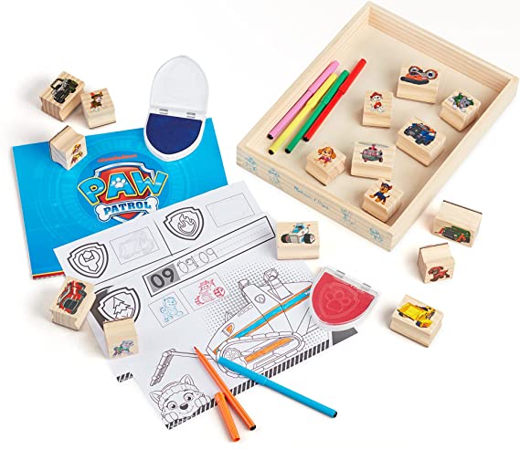 Melissa and Doug - Paw Patrol Wooden Activity Stamp Set