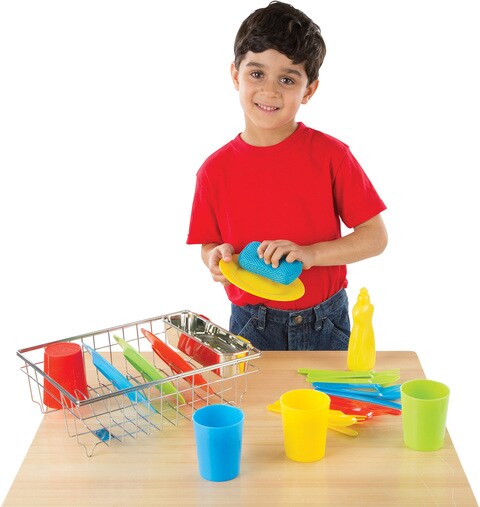 Melissa and Doug - Let's Play House Wash & Dry Dish Set