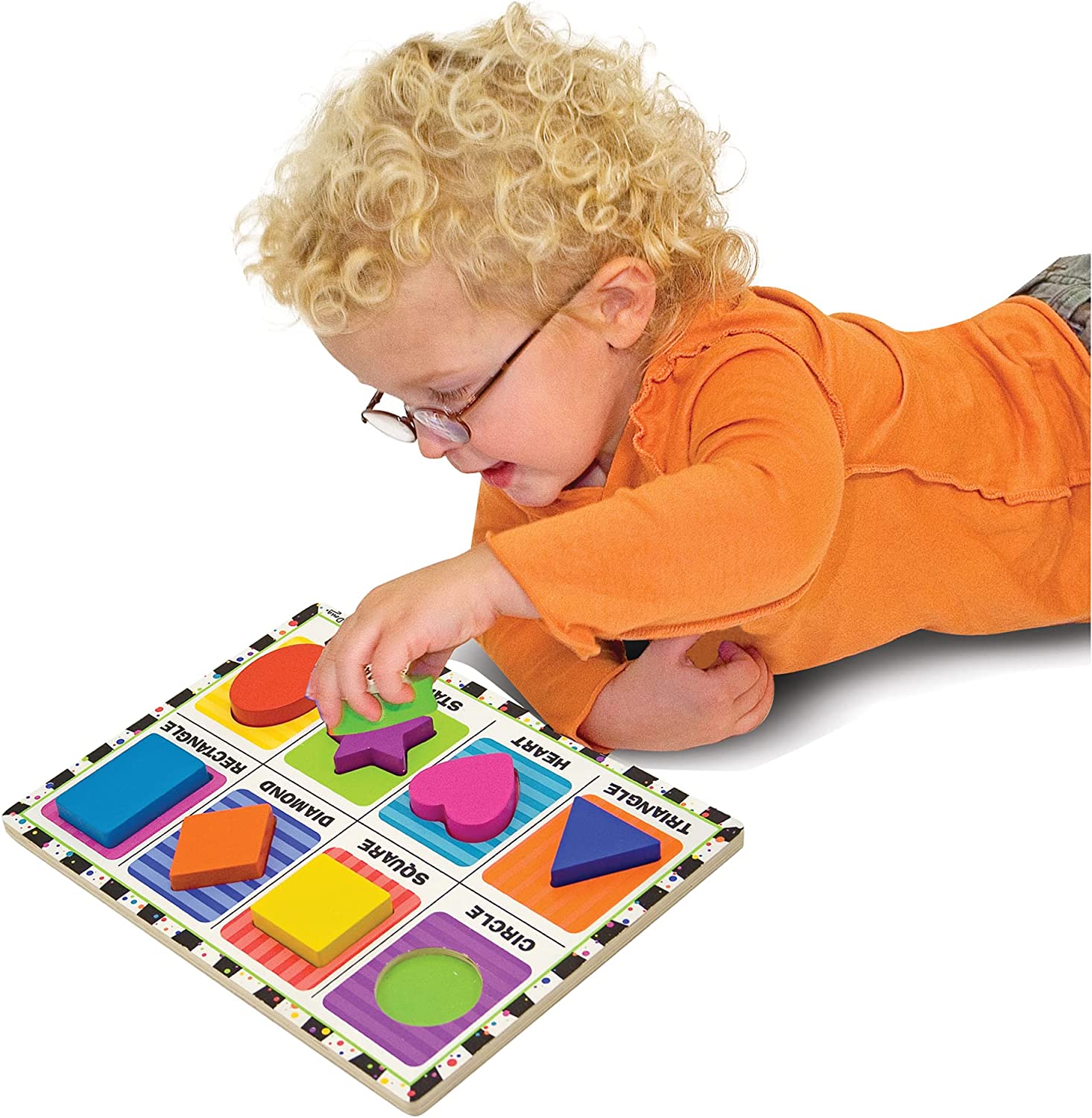 Melissa and Doug Shapes Wooden Chunky Puzzle