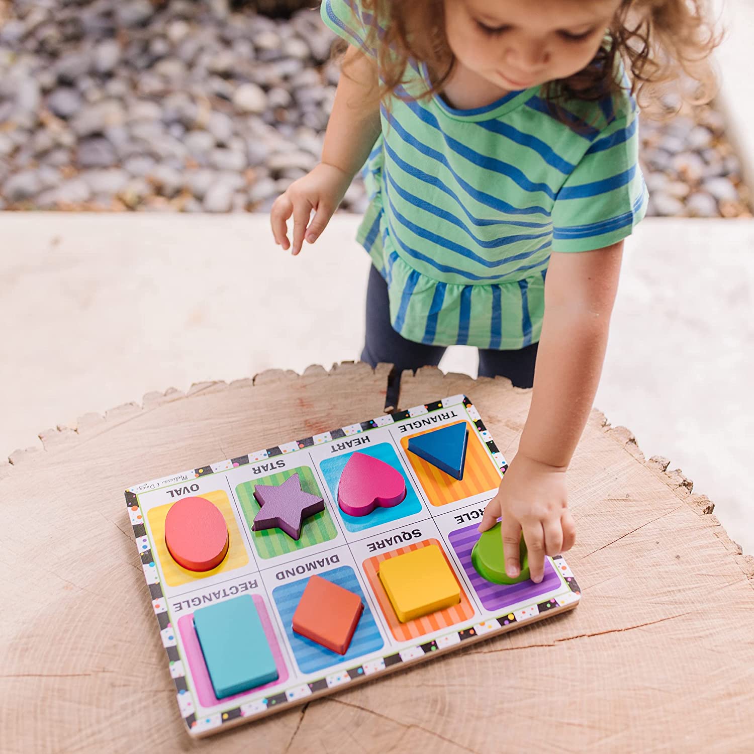 Melissa and Doug Shapes Wooden Chunky Puzzle