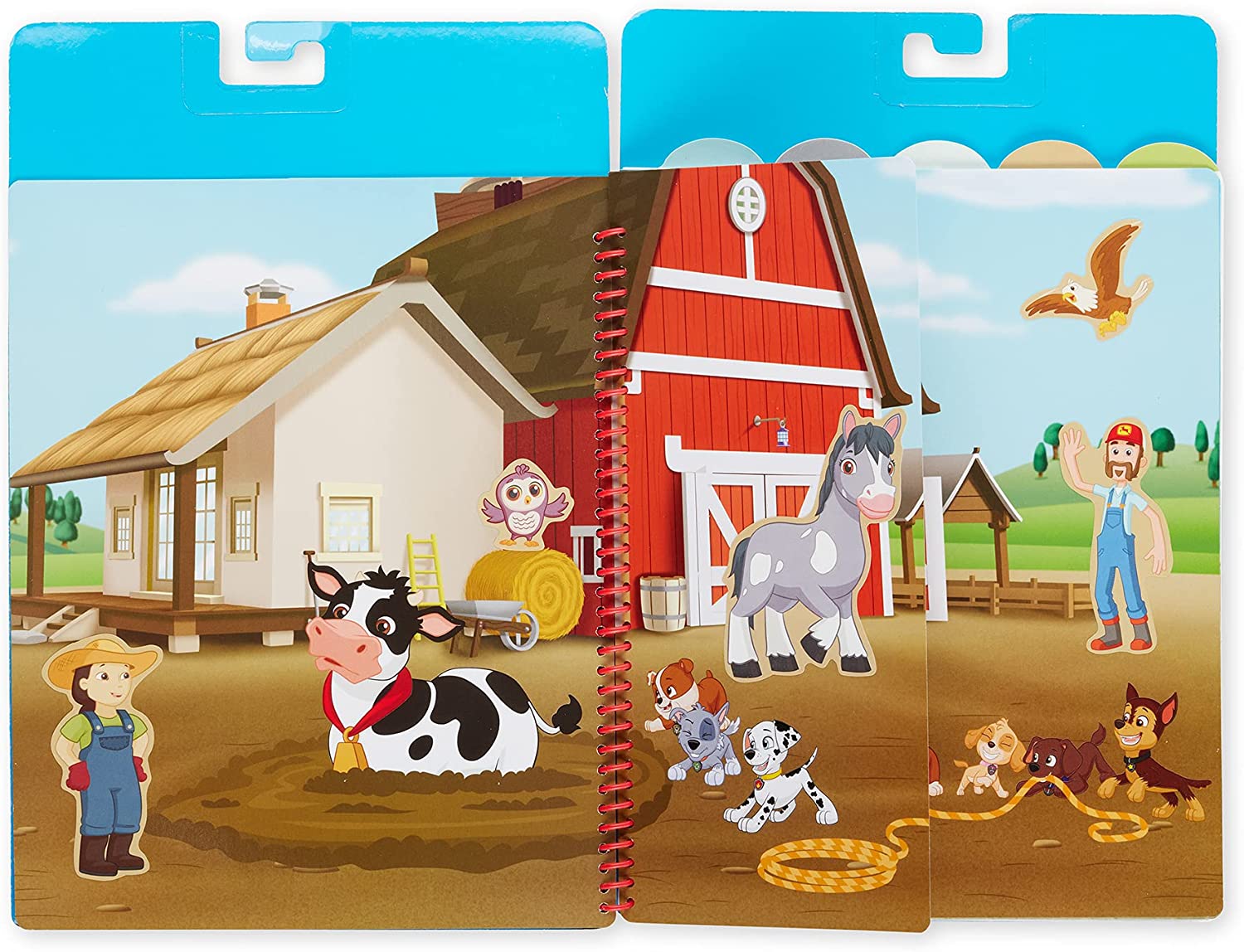 Melissa & Doug PAW Patrol Restickable Stickers Flip-Flap Pad - Adventure Bay