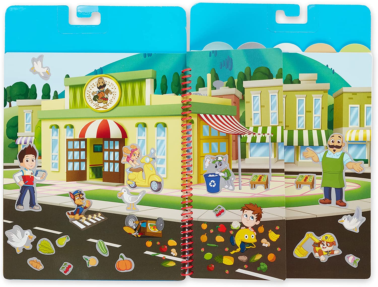 Melissa & Doug PAW Patrol Restickable Stickers Flip-Flap Pad - Adventure Bay