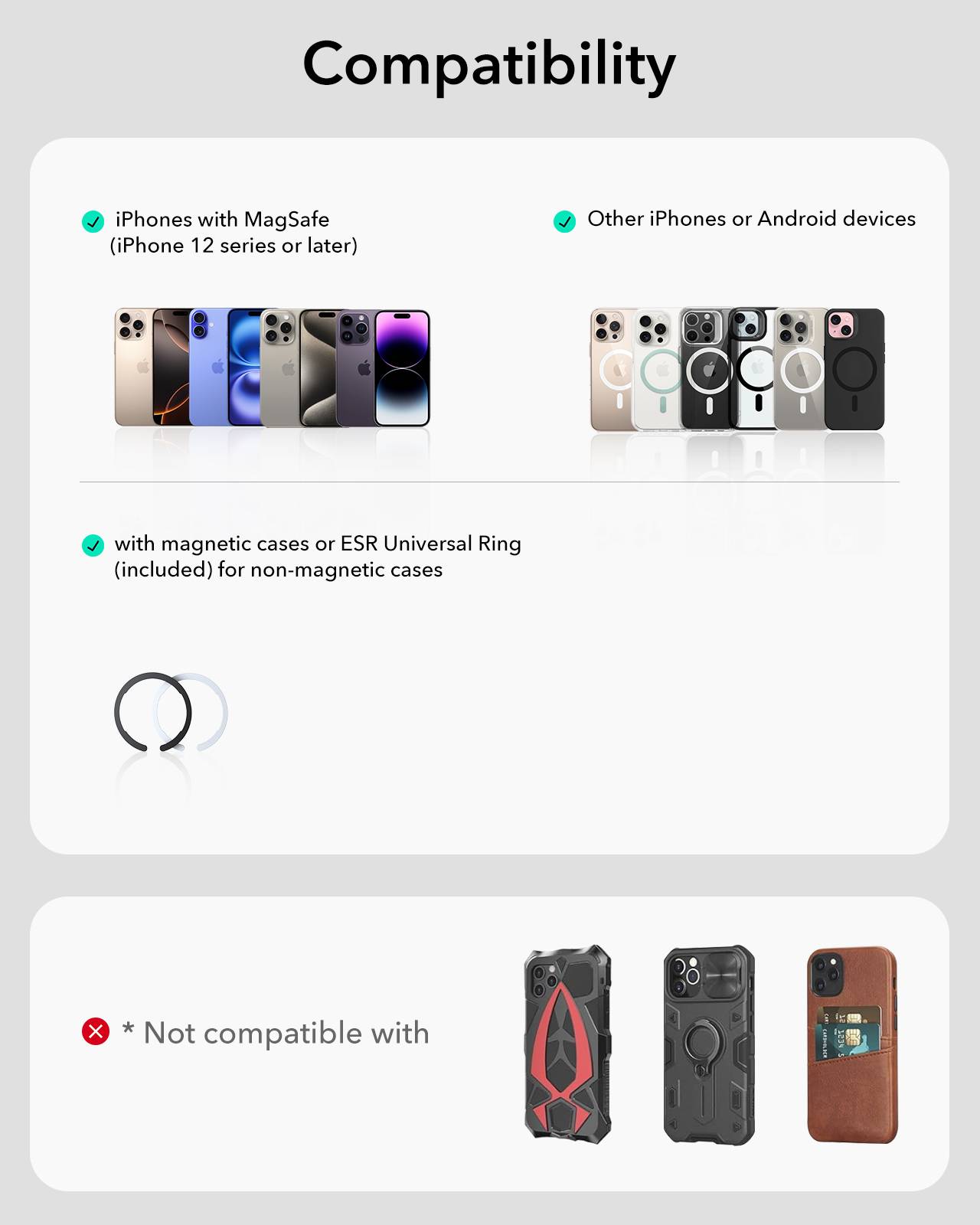 ESR OmniLock Dash/Windshield/Screen MagSafe Car Mount (Suction Cup)