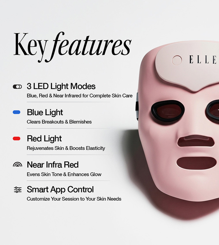 Elle Radiance Boost Pro Facewear LED Mask