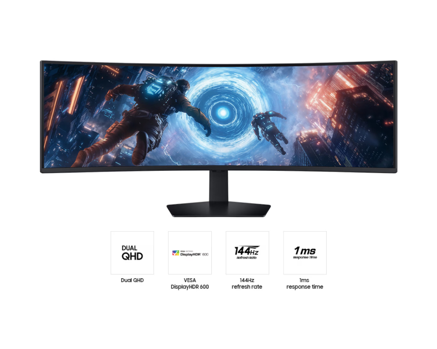 Samsung 49 Inch Odyssey G9 G91F DQHD 144Hz Gaming Monitor - Black