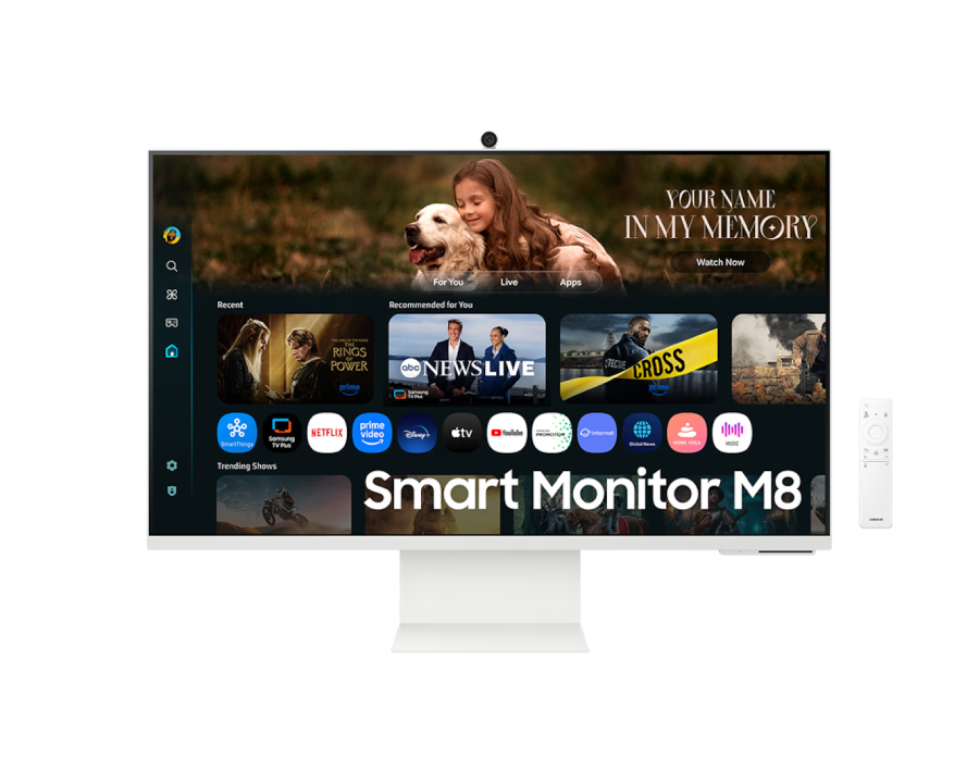 Samsung 32 Inch Smart Monitor M8 M80F 4K Samsung Vision AI - White