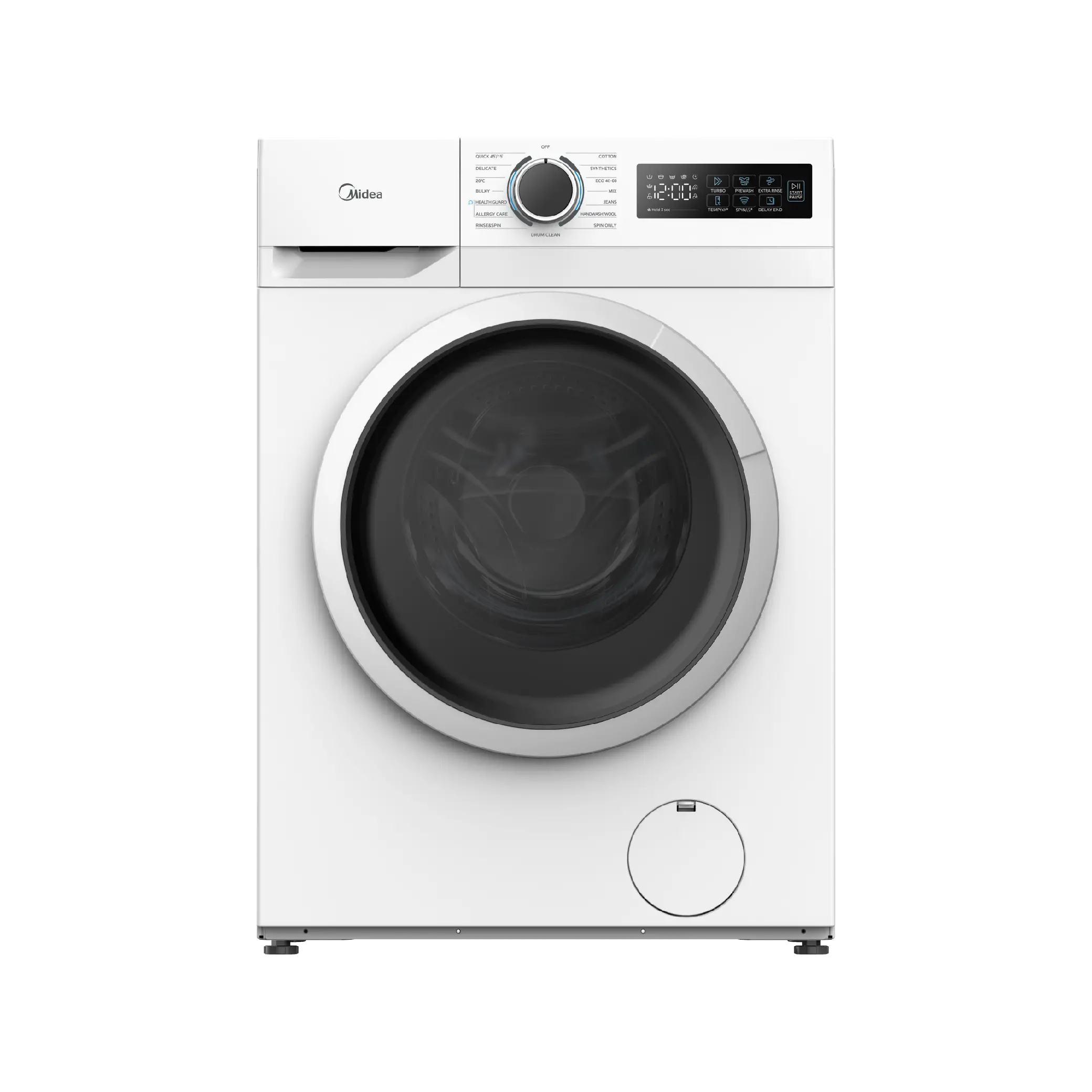 Midea Front Load Washer Turbo Wash With Power Mix - 7 Kg - White