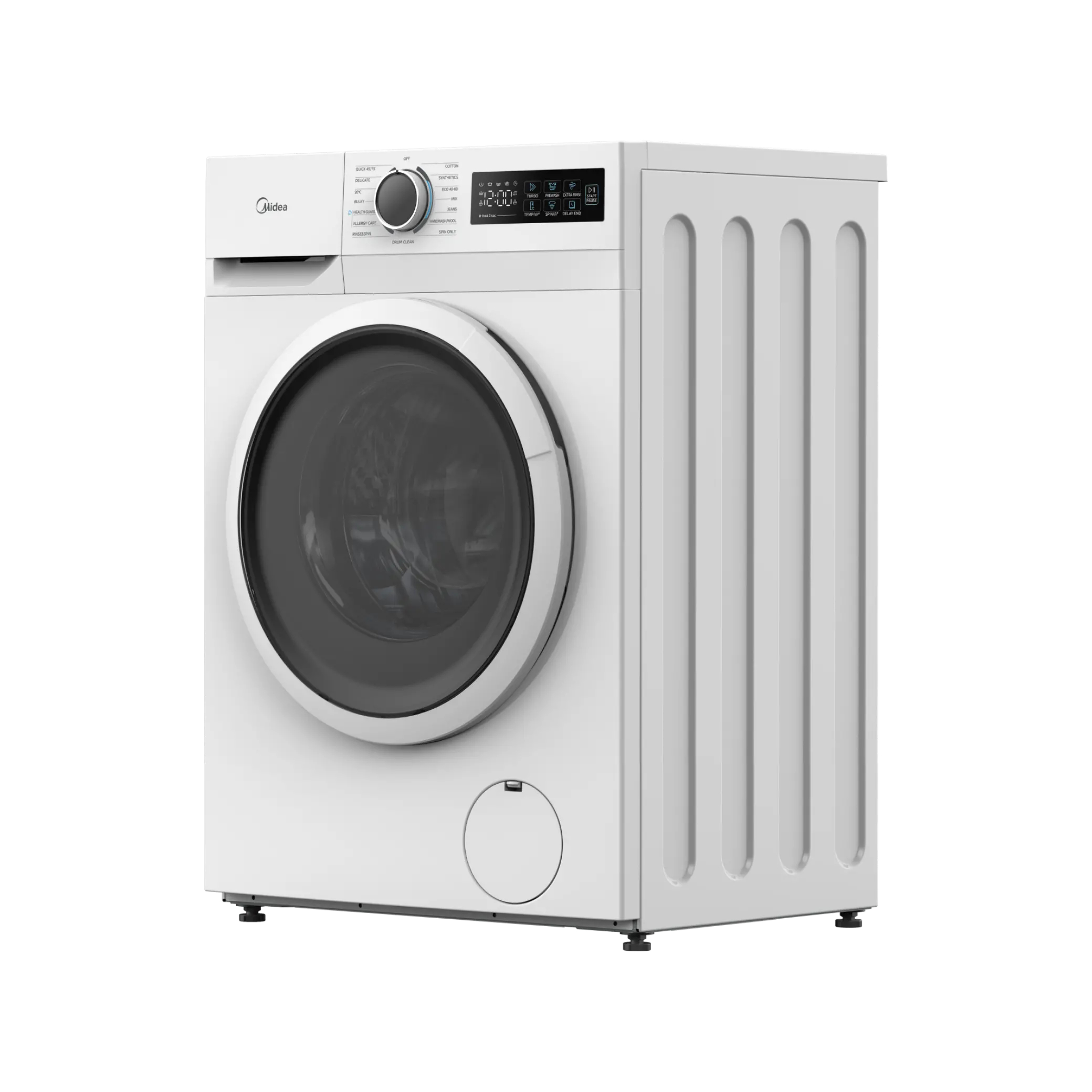 Midea Front Load Washer Turbo Wash With Power Mix - 7 Kg - White