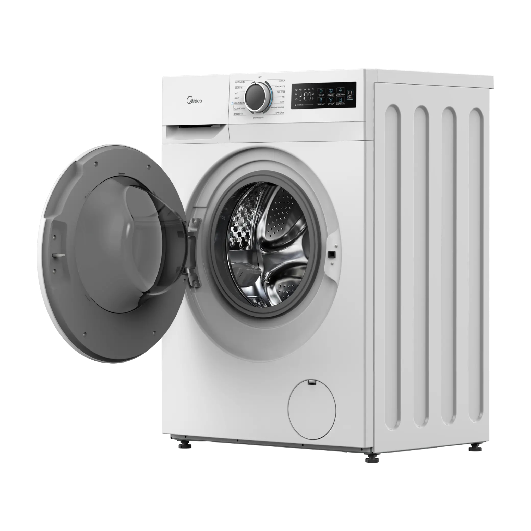 Midea Front Load Washer Turbo Wash With Power Mix - 7 Kg - White