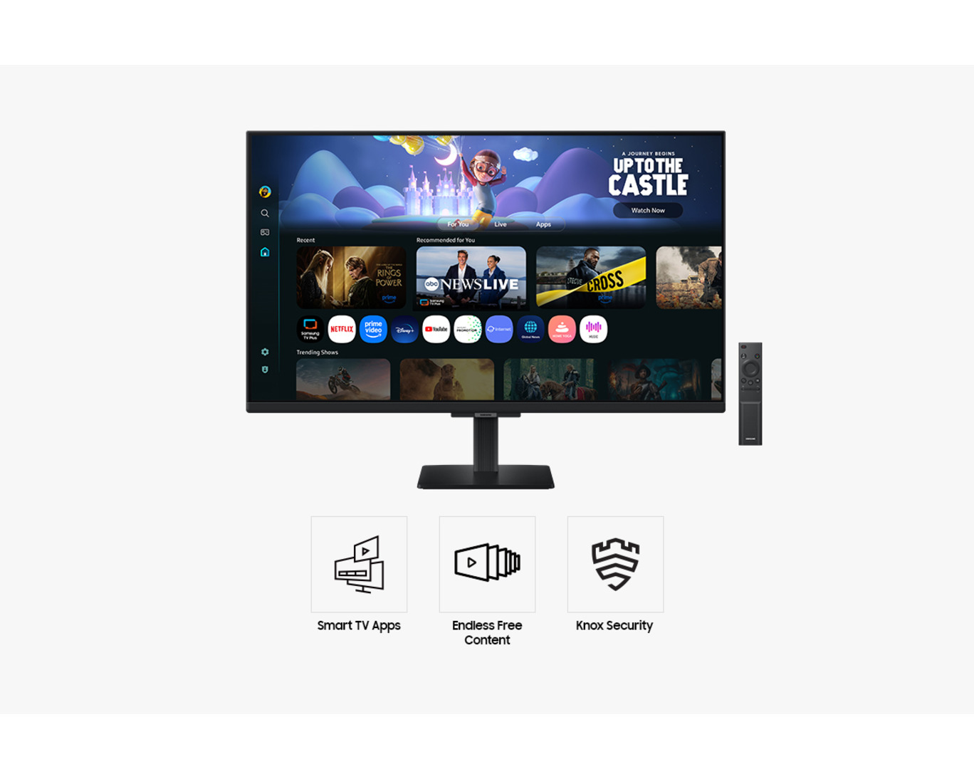 Samsung 32 Inch Smart Monitor M5 M50F FHD with Smart Functions, Black