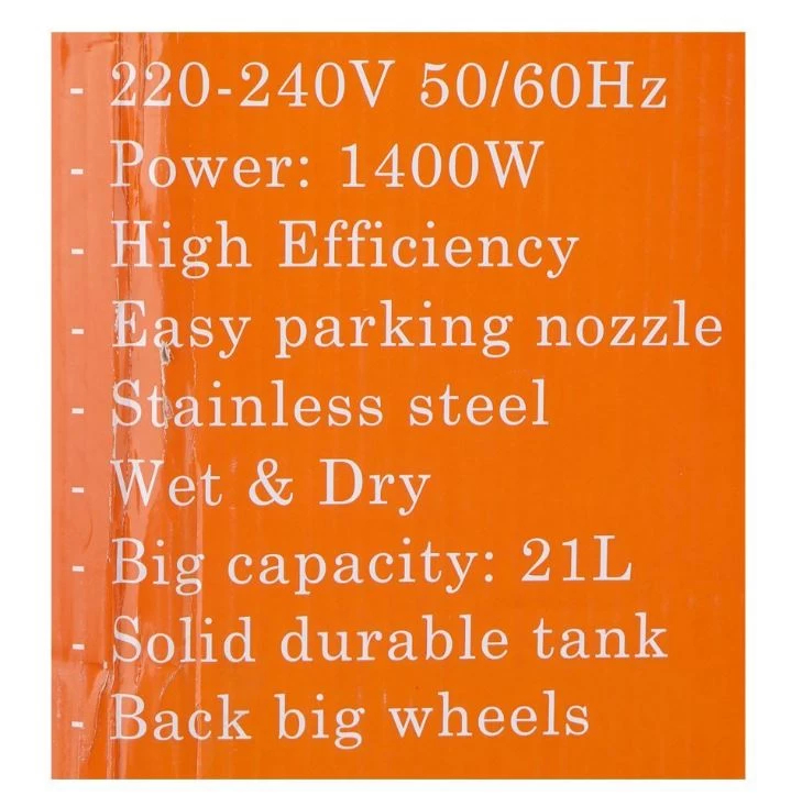 Sayona Wet & Dry Vacuum Cleaner SVC - 2362, Yellow & Black