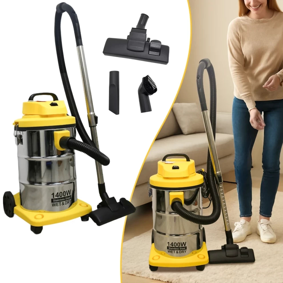 Sayona Wet & Dry Vacuum Cleaner SVC - 2362, Yellow & Black
