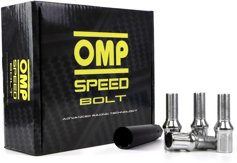 OMP Speed Set of 20 Wheel Bolts with Metric M12X1.25 17/19 - Steel