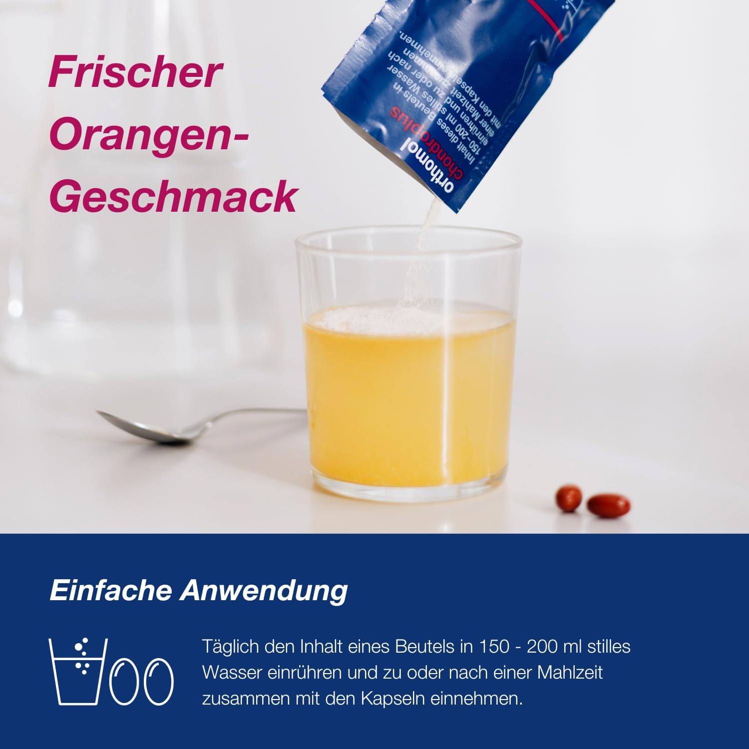 Orthomol chondroplus - Nutrients for Cartilage and Bones, Pack of 30 Daily Servings