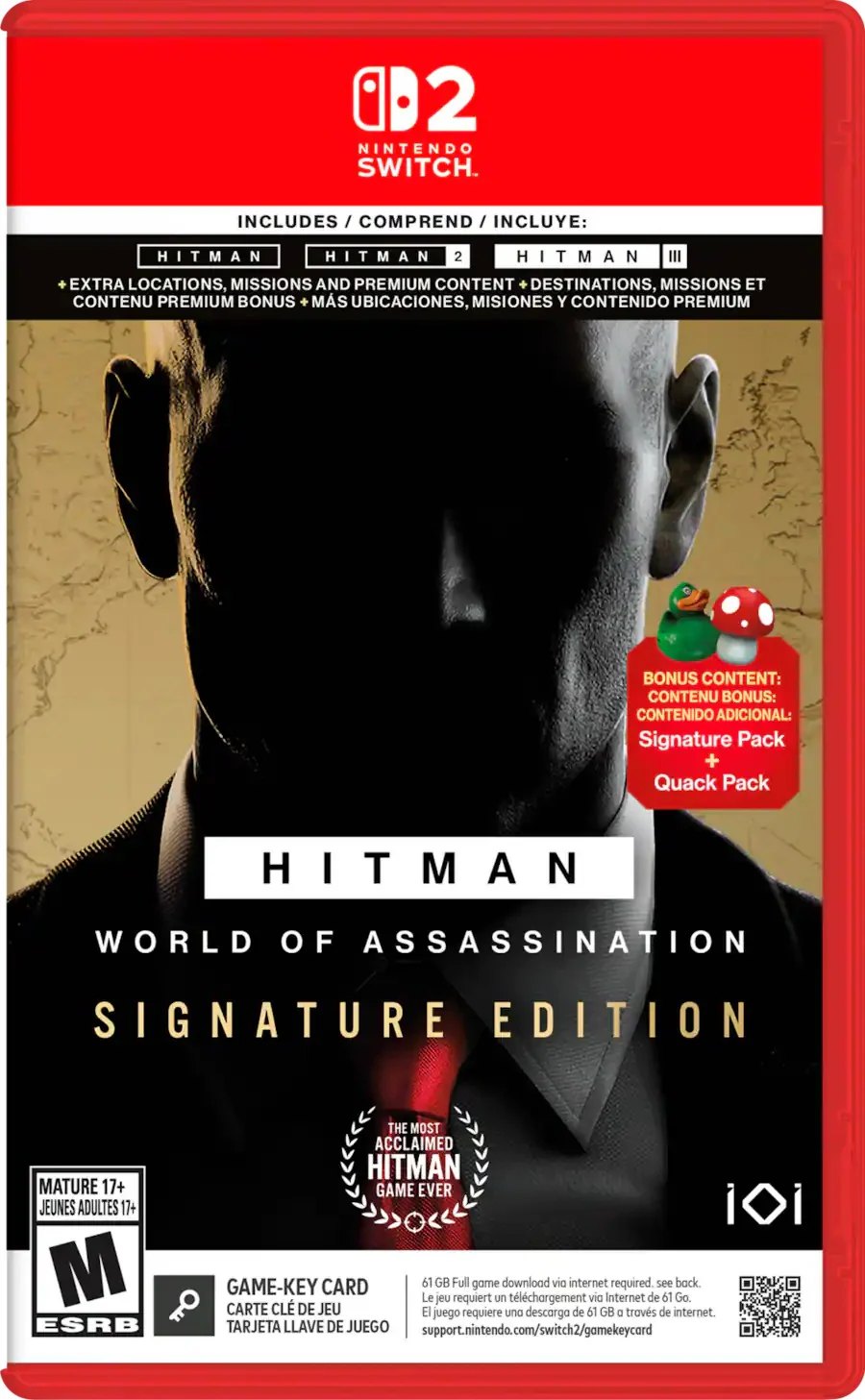 Nintendo Switch 2 Hitman World Of Assassination Signature Edition us