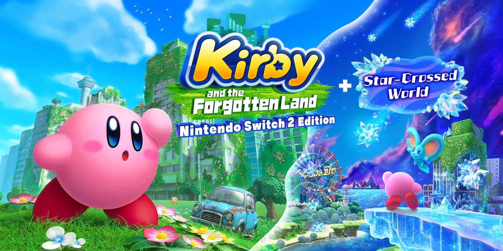 Nintendo Switch 2 Kirby and the Forgotten Land + Star Crossed World