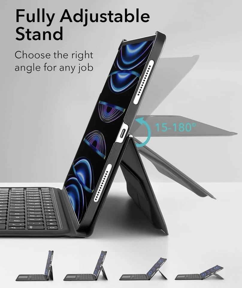 ESR Ascend Keyboard Case, iPad Case w/ Keyboard Compatible w/ iPad Pro 12.9