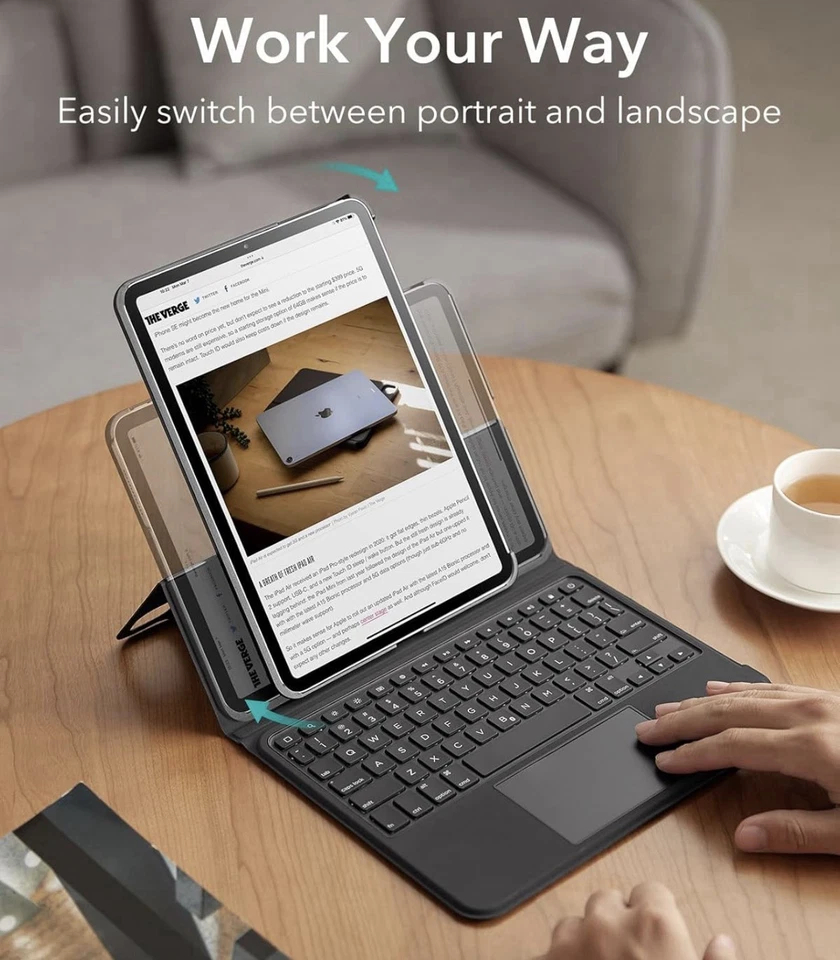 ESR Ascend Keyboard Case, iPad Case w/ Keyboard Compatible w/ iPad Pro 12.9